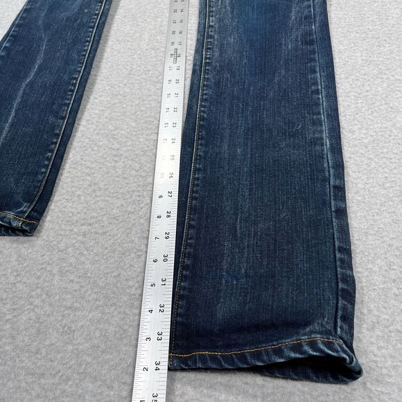 Raleigh Denim Workshop Jeans Womens 28 (30 x 34) White Oak Cone Straight 162/200 - Picture 6 of 13